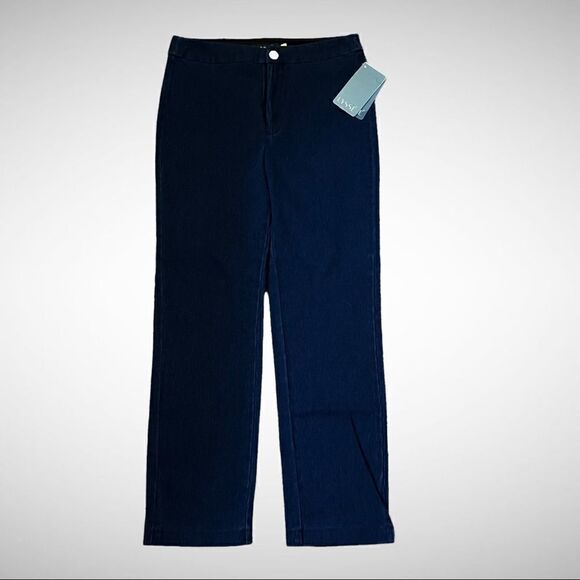 Lysse Indigo Blue Denim Button Front Trouser Size Medium New with Tags - Picture 1 of 13